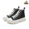 Women’s High Top Canvas Sneakers – Classic Platform Tennis Shoes for Casual Comfort